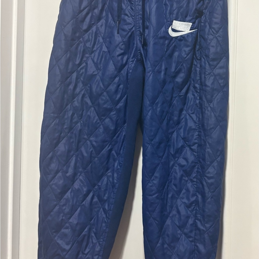 Nike Navy Quilted Joggers